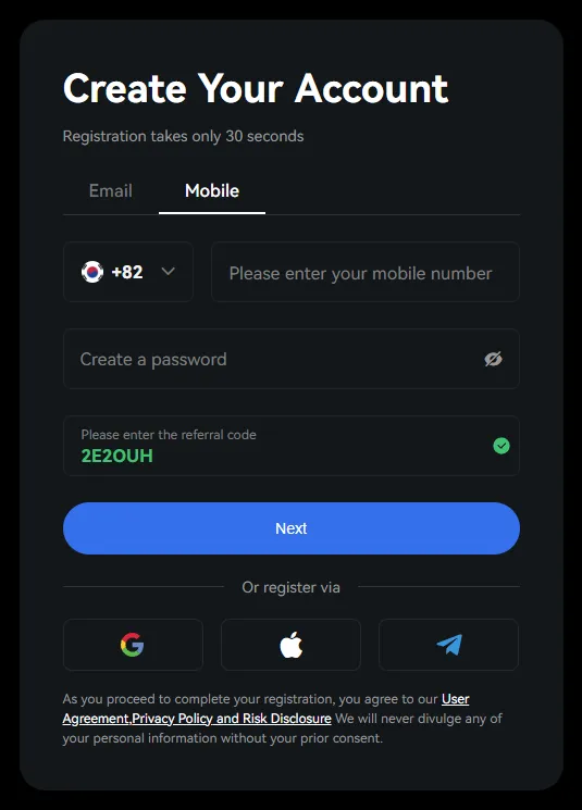 BTCC Trading Interface 2025